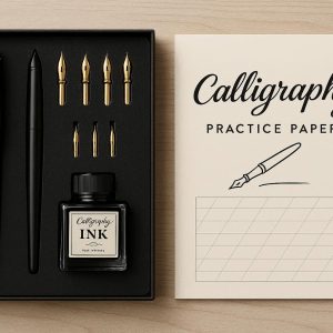 Premium Calligraphy Pen Set with Ink and Practice Paper Starter Kit