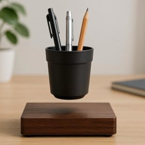 Magnetic Levitating Pen Holder Floating Desk Toy and Organizer